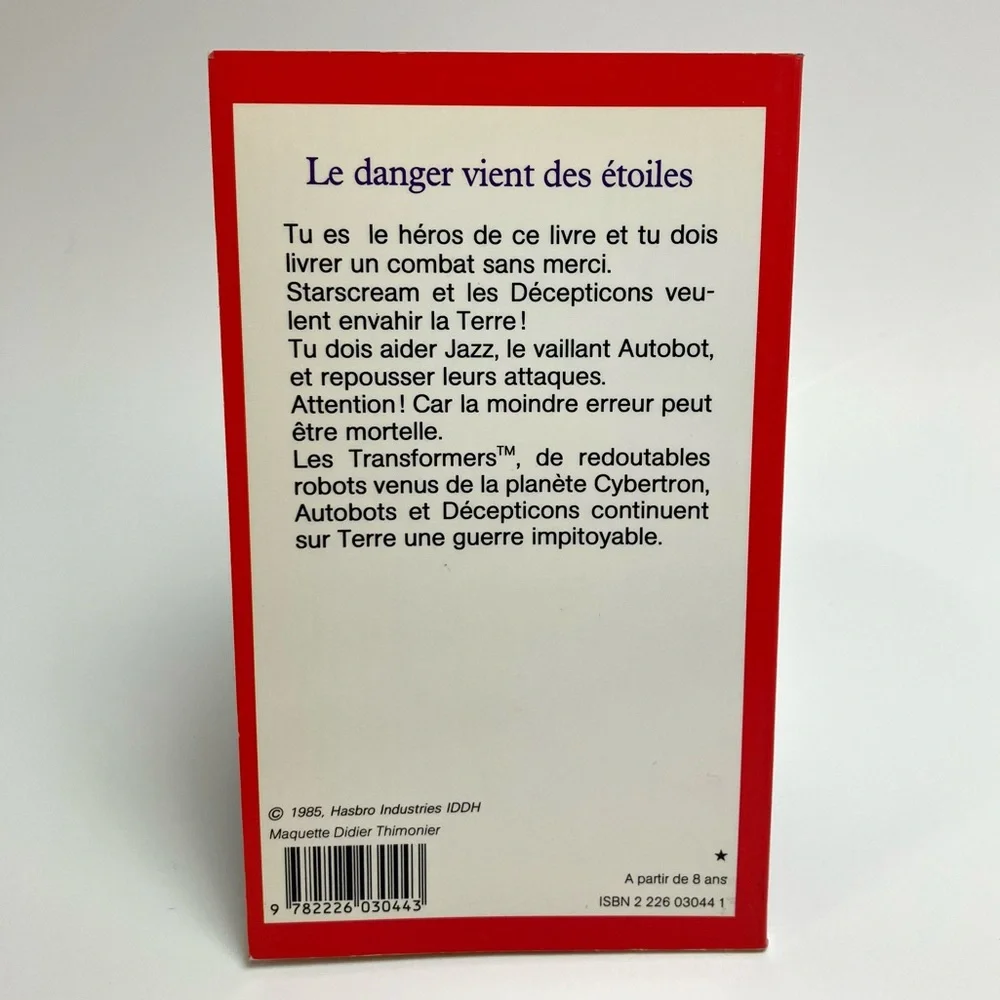 80s Vintage Transformers French Book Livre Jeu Vous êtes le héro 1980s Francais - Picture 3 of 7